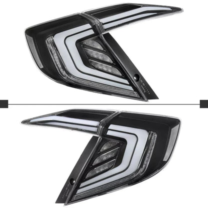 Honda Civic Sedan (2016–2021) – Clear LED Sequential Tail Light Set
