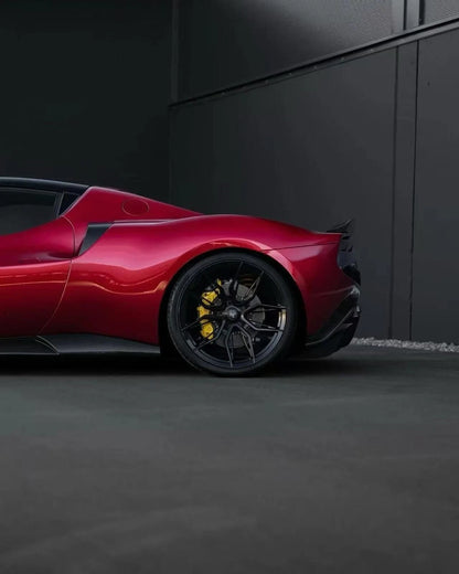 Ferrari 296 GTB / GTS - N Style Prepreg Dry Carbon Fiber Front Side Air Inlet Trim