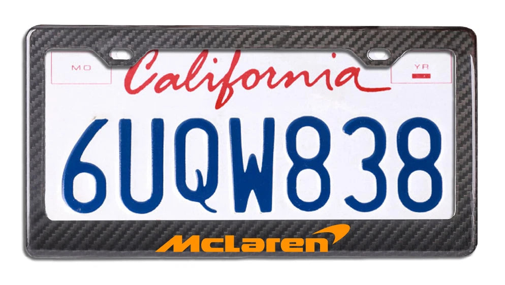 McLaren - Carbon Fiber Racing Style License Plate Frame
