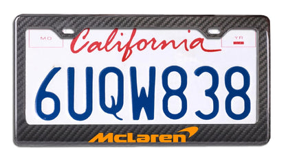McLaren - Carbon Fiber Racing Style License Plate Frame