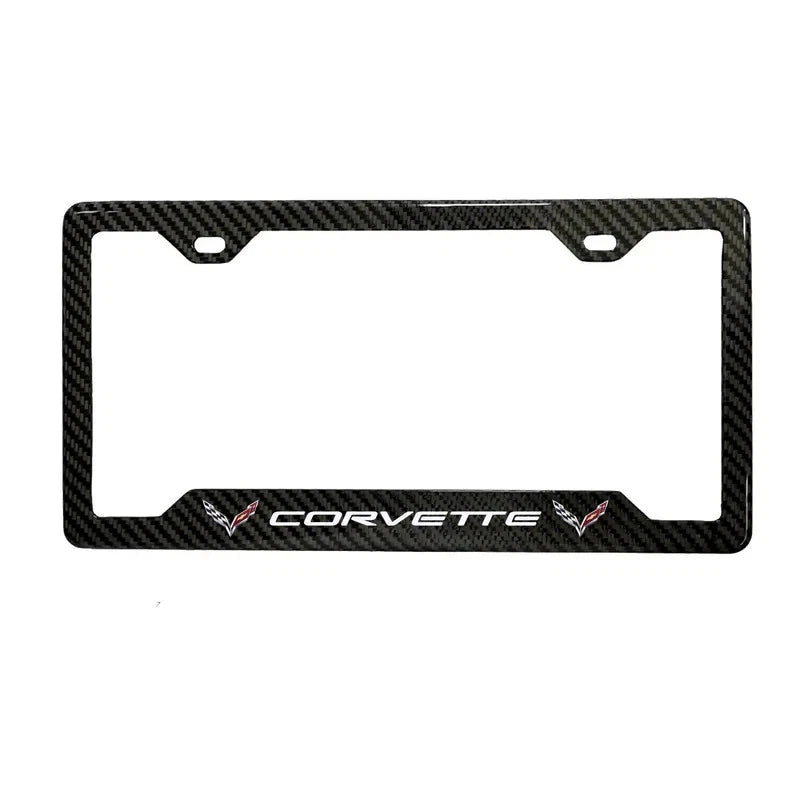 Corvette Carbon Fiber License Plate Frame