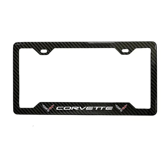 Corvette Carbon Fiber License Plate Frame
