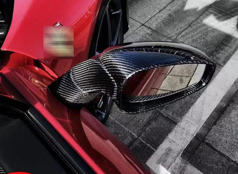 Ferrari 458 - Prepreg Carbon Fiber Mirror Housing Cap Covers Set