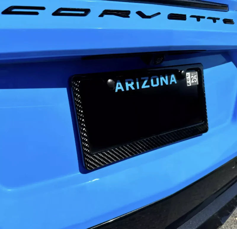Carbon Fiber License Plate Frame V2 – 2 Hole
