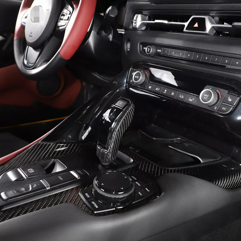 Toyota A90 Supra - Carbon Fiber Gear Shift Knob Cover