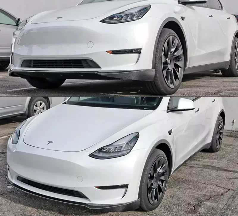 Tesla Model Y 2020-2024 - Carbon Fiber Front Lip V2