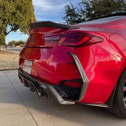 Infiniti Q60/Q60S - Carbon Fiber Rear Bumper C Blades