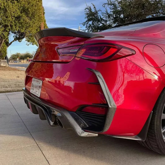 Infiniti Q60/Q60S - Carbon Fiber Rear Bumper C Blades