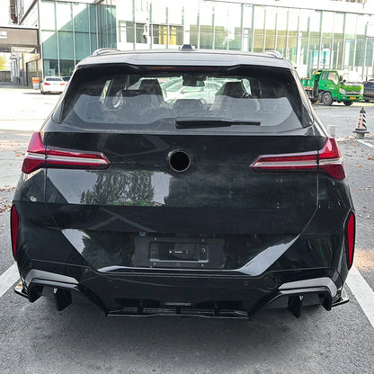 BMW X3 G45 M Sport – V Style Gloss Black Rear Bumper Diffuser
