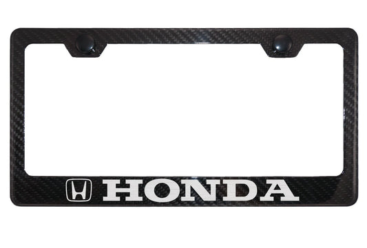 Honda Carbon Fiber License Plate Frame