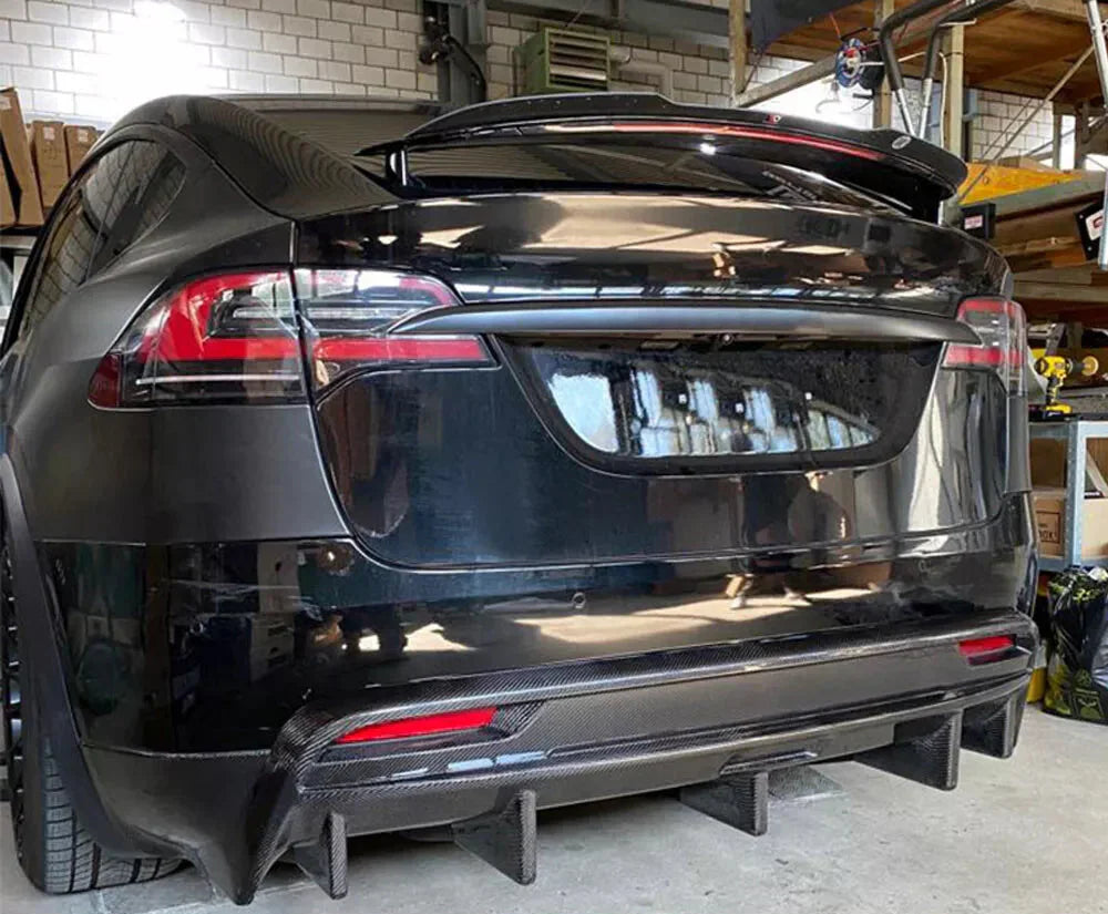 Tesla Model X - Carbon Fiber Rear Diffuser