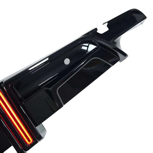 BMW X5/X5M LCI (2019–2026) - Gloss Black Rear Bumper Diffuser with LED Light