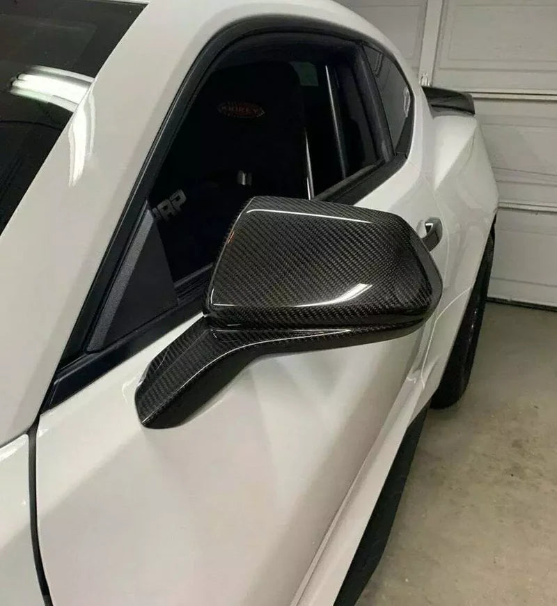Chevy Camaro SS RS ZL1 2016-2022 - Carbon Fiber Mirror Cover Caps Overlay