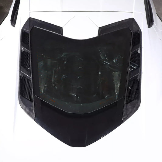 Corvette C8 Coupe – Carbon Fiber Rear Window Trim Cover Set