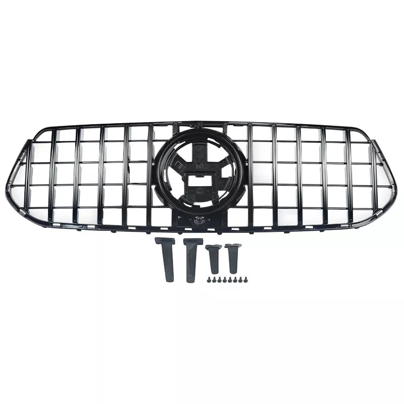 Mercedes-Benz W167 GLE (2020–2025) GTR Style Black Front Grille | GLE350, GLE450, GLE580, AMG GLE53 & GLE63