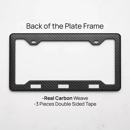 Corvette Carbon Fiber License Plate Frame