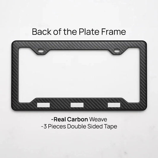 Corvette Carbon Fiber License Plate Frame