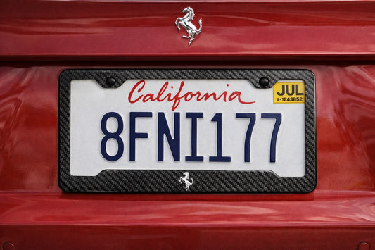 Ferrari Carbon Fiber License Plate Frame