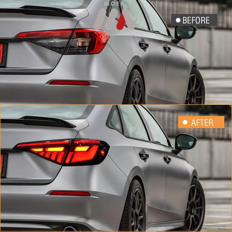 Honda Civic 11th Gen Sedan (2022–2024) – LED Sequential Smoked Tail Lights