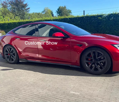 Tesla Model S Plaid - Carbon Fiber Side Skirt Extension