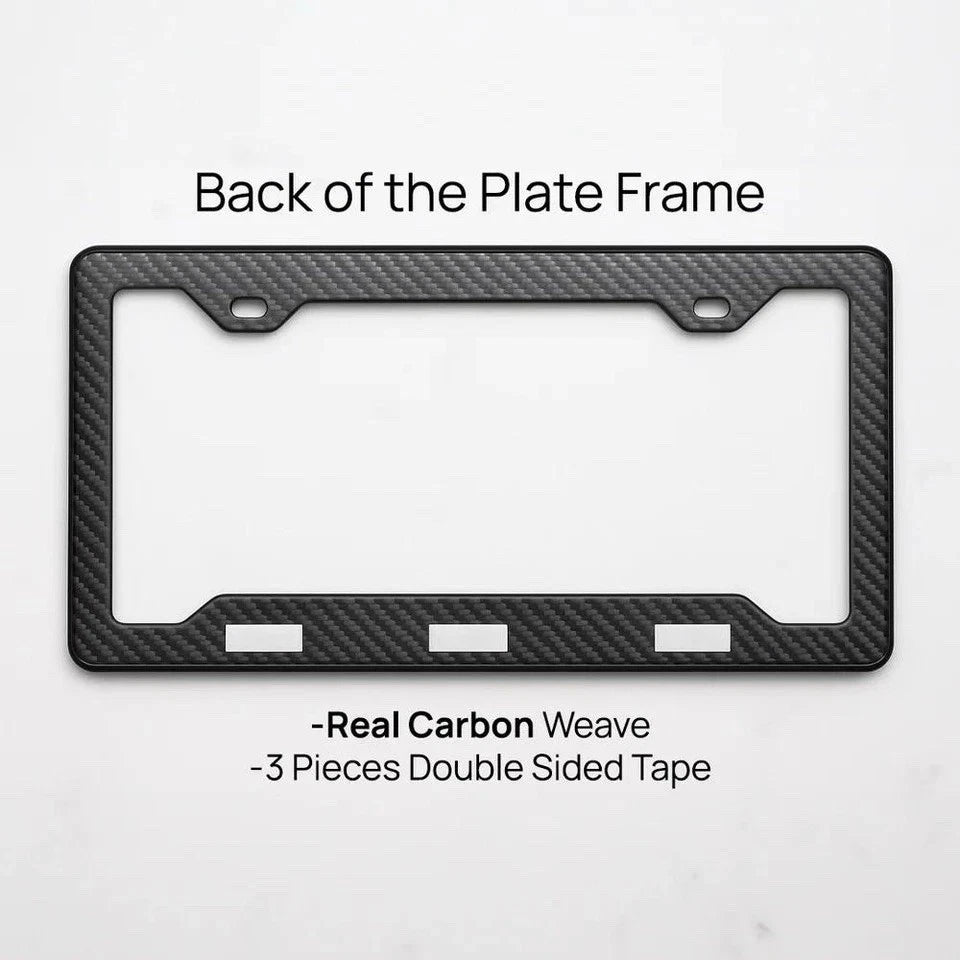 Lamborghini Carbon Fiber License Plate Frame
