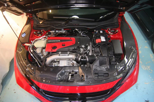 Honda Civic Type R FK8 (2018+) – Carbon Fiber Engine Bay Cover Kit (3-Piece)