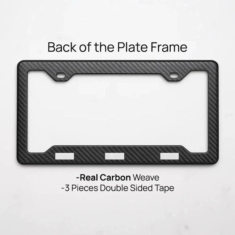Ferrari Carbon Fiber License Plate Frame