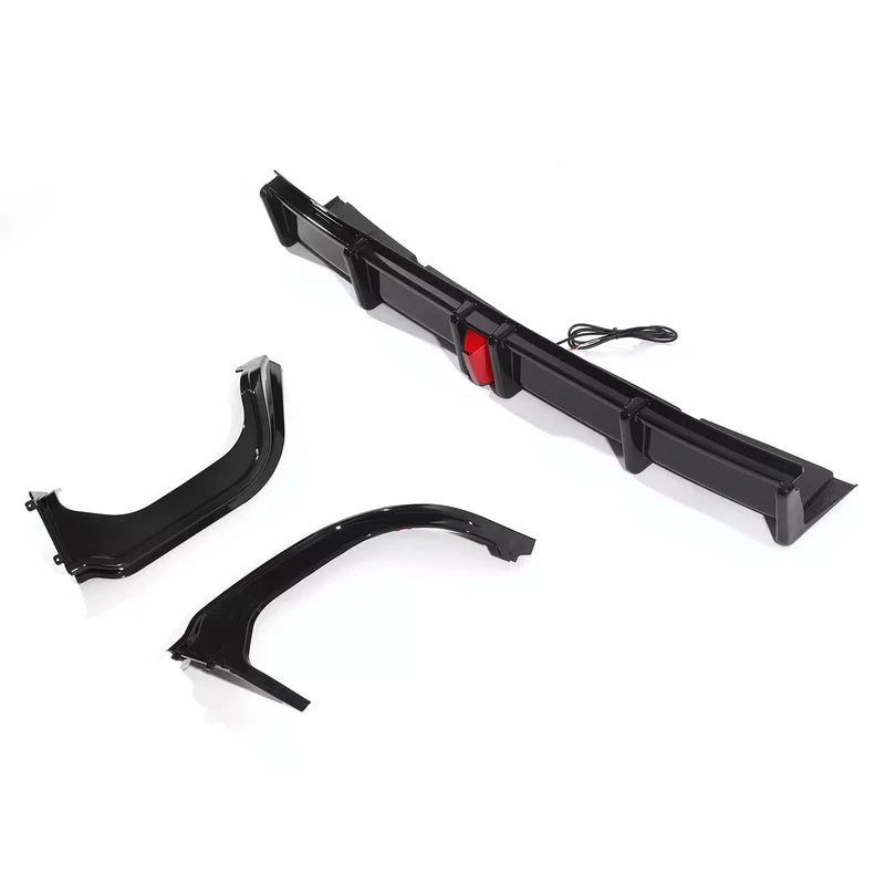 Honda Accord (2018–2022) – Gloss Black Rear Diffuser with LED