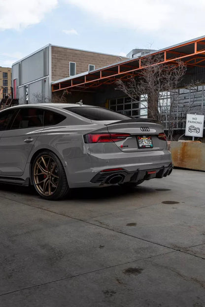 Audi RS5 B9.5 (2020+) - Carbon Fiber Rear Diffuser with LED Light