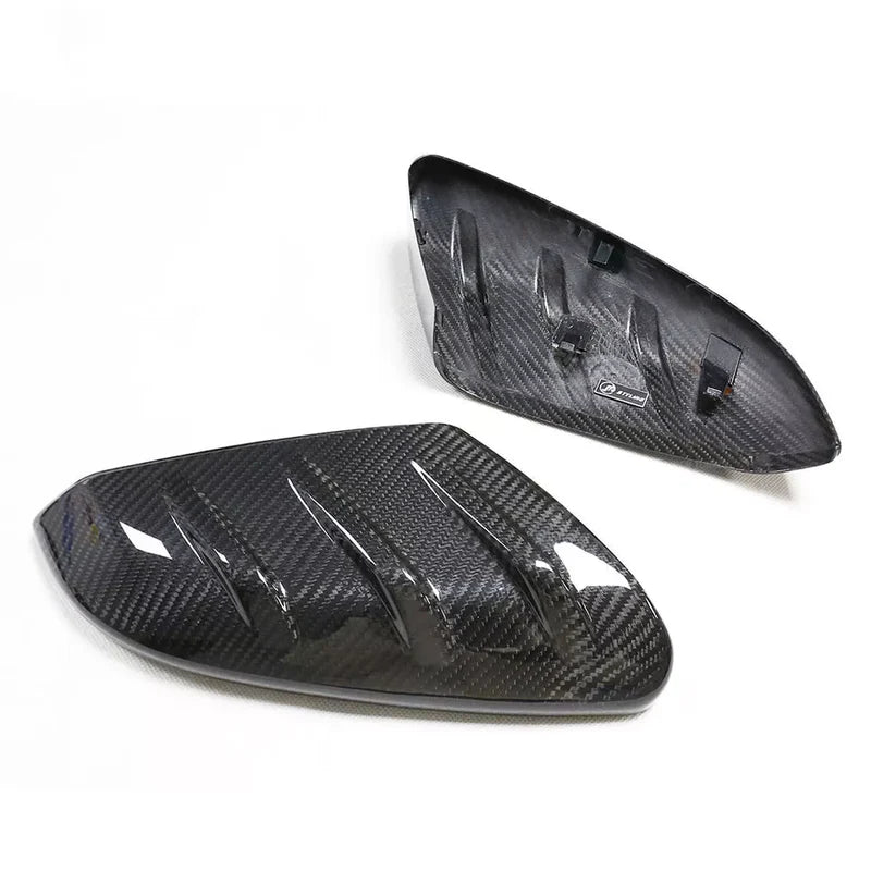 Honda Civic FC/FK 10th Gen – Dry Carbon Fiber Mirror Caps (2016–2021)