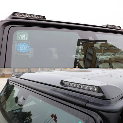 Mercedes-Benz G Wagon W463/W464 G550 G63 (2019+) - Carbon Fiber Front Roof Spoiler with Light