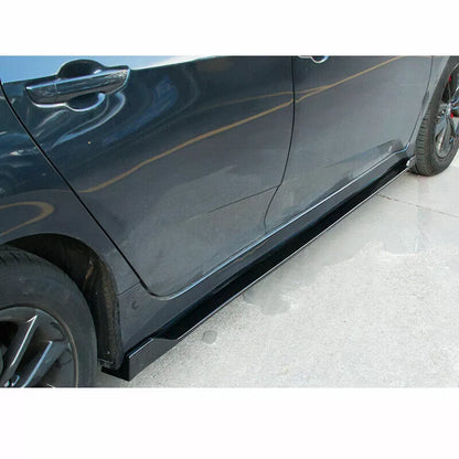 Honda Civic (2016–2021) – Gloss Black Side Skirt Extensions