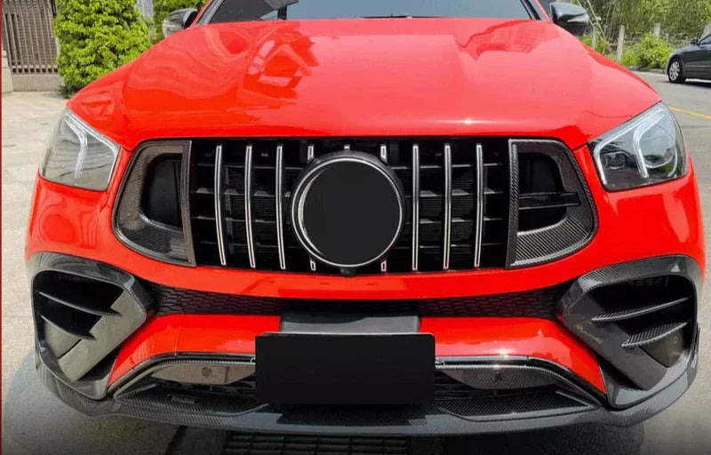 Mercedes-Benz W167 & C167 GLE450/GLE53/GLE63 AMG Coupe (2020–2025) – Carbon Fiber Front Bumper Splitter Lip