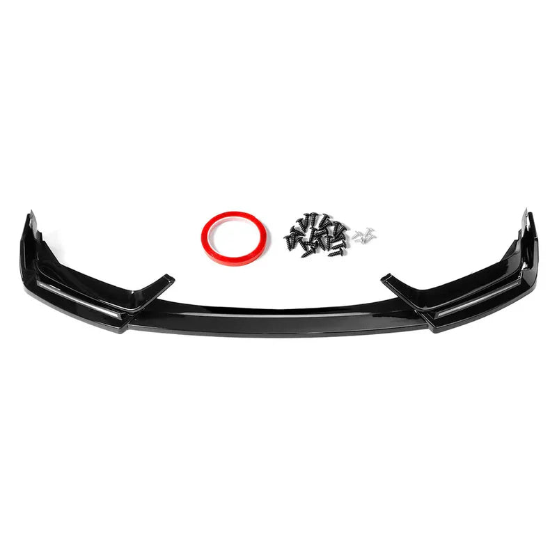 Honda Civic Si & Hatchback (2017–2021) – Gloss Black Front Bumper Lip with LED