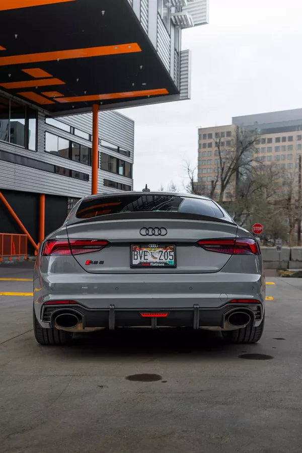 Audi RS5 B9.5 (2020+) - Carbon Fiber Rear Diffuser with LED Light
