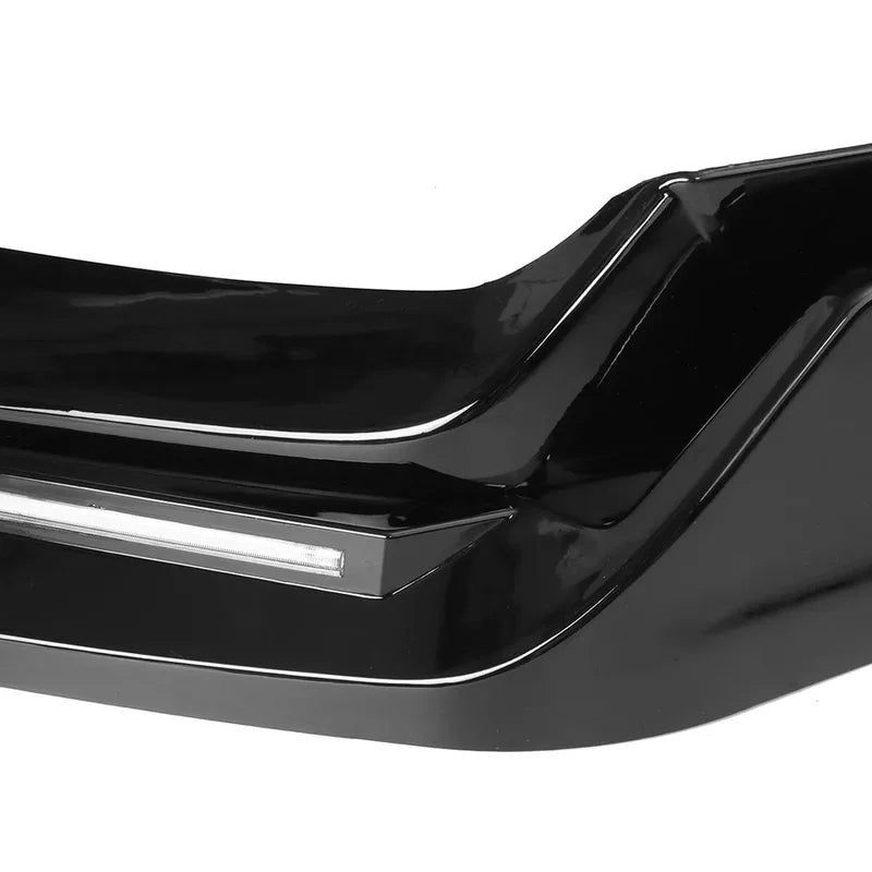 Honda Civic Si & Hatchback (2017–2021) – Gloss Black Front Bumper Lip with LED