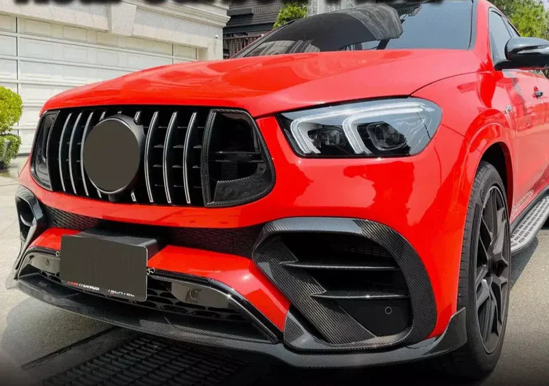 Mercedes-Benz W167 & C167 GLE450/GLE53/GLE63 AMG Coupe (2020–2025) – Carbon Fiber Front Bumper Splitter Lip