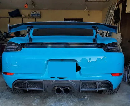 Porsche 718 Boxster / Cayman (2016–2019) – Carbon Fiber Rear Diffuser