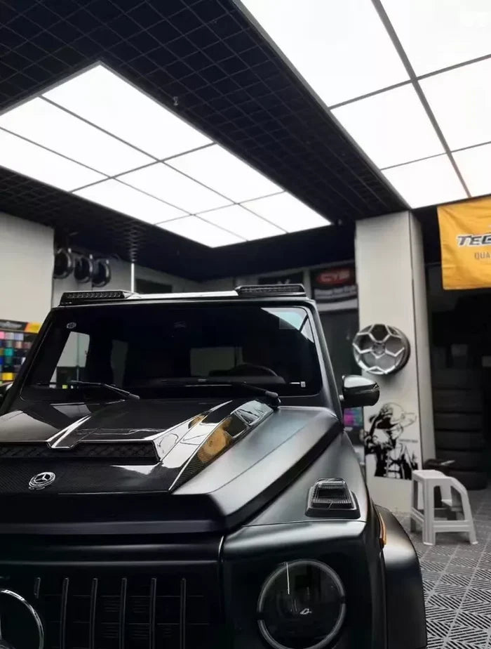 Mercedes-Benz G Wagon W463/W464 G550 G63 (2019+) - Carbon Fiber Front Roof Spoiler with Light
