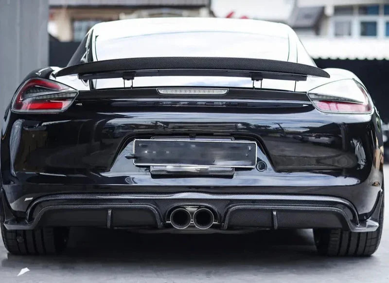 Porsche 981 Boxster Cayman Coupe - Carbon Fiber Rear Trunk Spoiler Wing