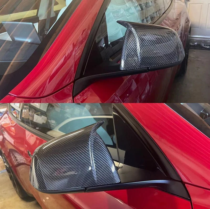 Tesla Model Y - Carbon Fiber M Style Mirror Caps