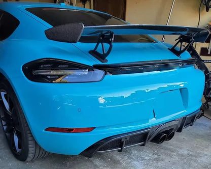 Porsche 718 Boxster / Cayman (2016–2019) – Carbon Fiber Rear Diffuser