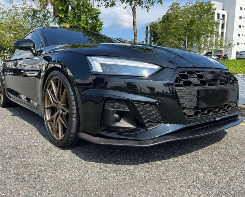 Audi A5 S-Line & S5 B9.5 (2020-2023) - Carbon Fiber Front Lip Splitter