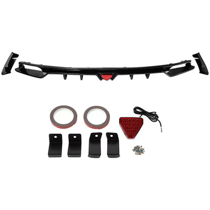 Honda Civic Sedan (2022–2024) – Gloss Black Rear Diffuser with LED Light