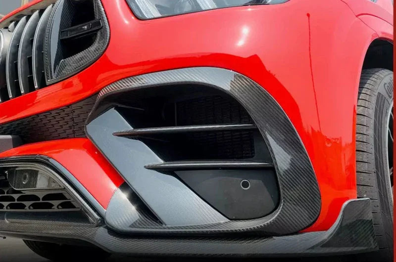 Mercedes-Benz W167 & C167 GLE450/GLE53/GLE63 AMG Coupe (2020–2025) – Carbon Fiber Front Bumper Splitter Lip
