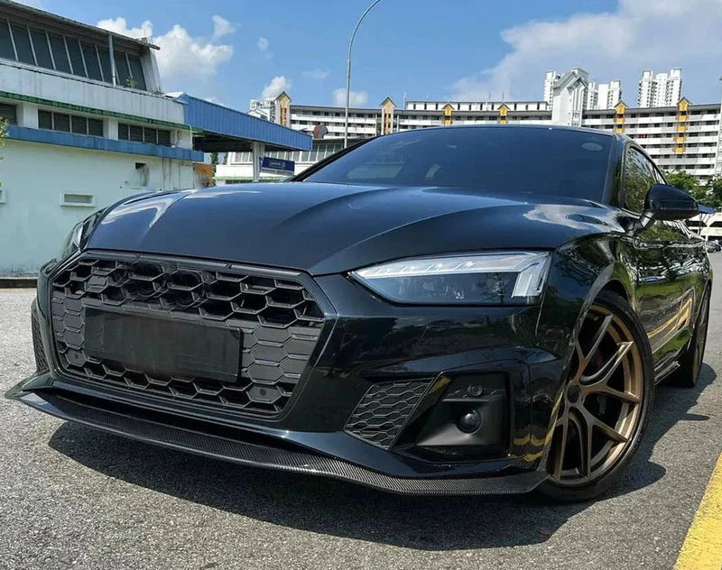 Audi A5 S-Line & S5 B9.5 (2020-2023) - Carbon Fiber Front Lip Splitter
