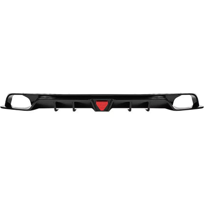 Honda Civic Sedan (2022–2024) – Gloss Black Rear Diffuser with LED Light