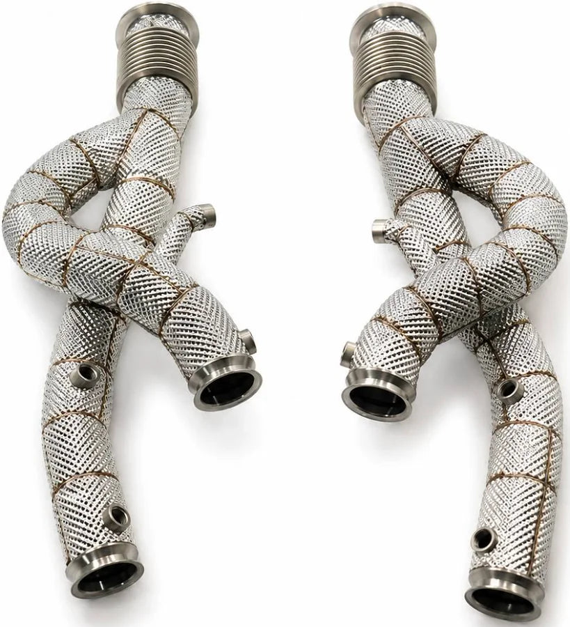 Lamborghini Revuelto – Downpipes with Heat Shield
