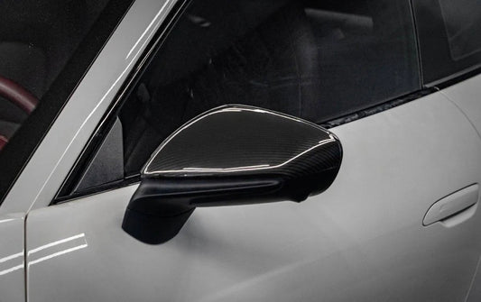 Porsche 9J1 Taycan - Carbon Fiber Mirror Caps