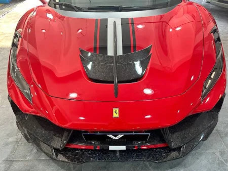 Ferrari F8 Tributo - Carbon Fiber Hood Bonnet Vent